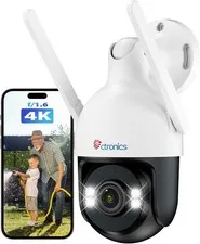4K 8MP Security Camera Outdoor, PTZ Camera WiFi 2.4/5GHz, AI Human/Vehicle/Pe...