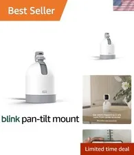 White Mini Pan-Tilt Camera Mount: Effortless Home Surveillance & Integration