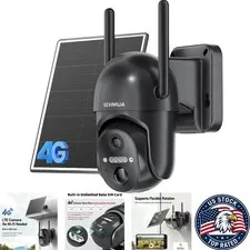 No Wi-Fi Required Solar Security Camera - 2K Video & Two-Way Talk System