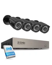 ZOSI 8CH 3K Lite Home Wired Security Camera System, AI Human Vehicle Detectio...