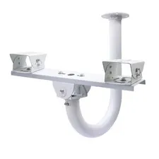 Dual Mount Arm J Type Base Bracket For CCTV Cameras Metal Horizontal Cross