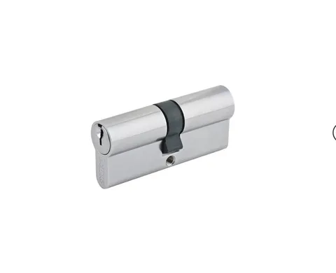 Lane 70mm Satin Stainless Steel Platinum Double Euro Cylinder Lock with 3 Keys