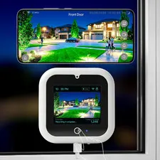 Window Camera with Smart Screen, 3K 5MP Indoor Window Security Camera, AI Color