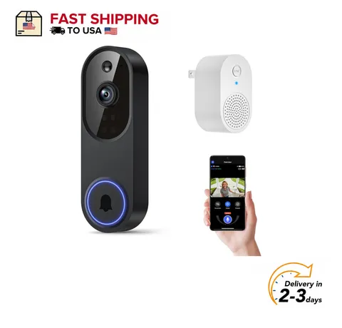 1080P Wireless WiFi Video Doorbell Camera Smart Home Security Night Vision Chime