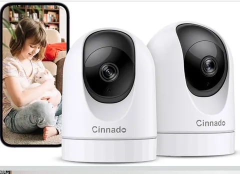 Cinnado  D1 2K Indoor Security Cameras (2pack) NEW