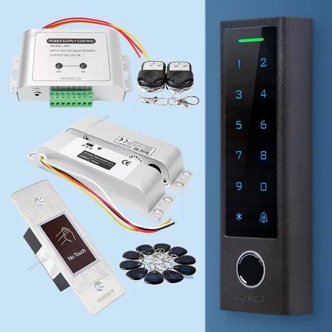 HOMSECUR Office Home Door Access Control Lock Kit+IR Switch Drop Bolt Lock Power