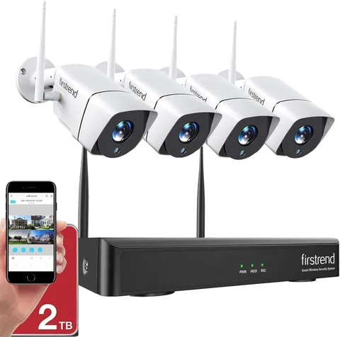 1080P Wireless Security Camera System, Firstrend 8CH Wireless NVR System