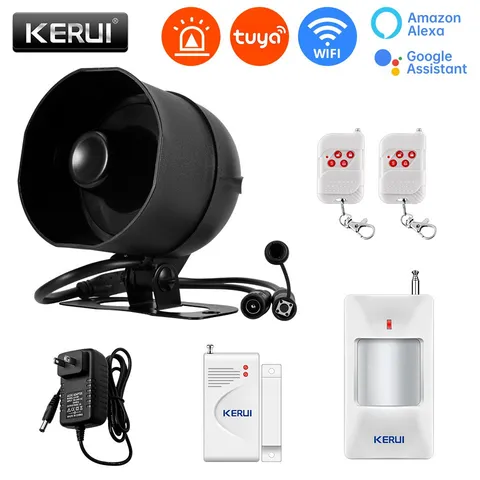 Wireless Wi-Fi Tuya Smart Security Alarm System Home Apartment Garage Shed Horn