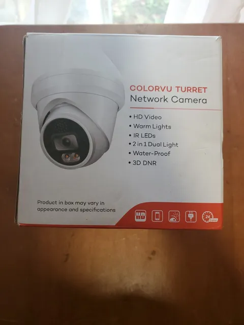 ColorVu Turret Network Camera 8MP 4K HD White Water-Proof 3D DNR NEW OPEN BOX