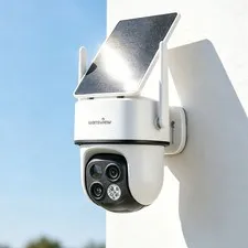 Wansview 2K Wireless Security Camera Outdoor Home WiFi Solar Powered 360°PTZ