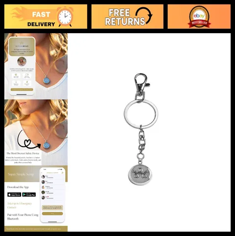 Smart Jewelry Keychain - Personal Safety Device, Wearable Tech for Protection