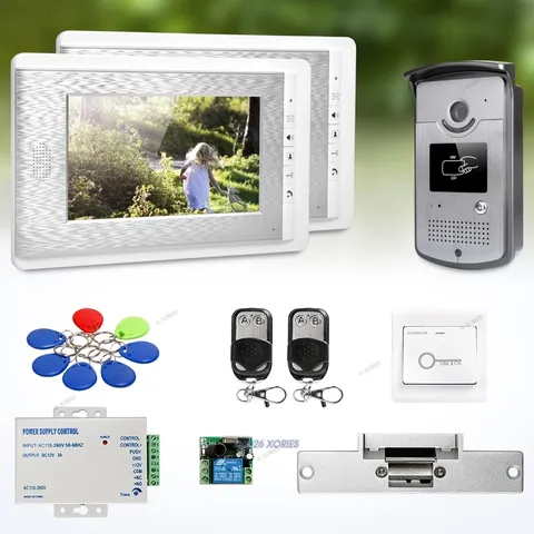 7" Video Door Entry Call System with Mute Mode for Home Security for House/ Flat