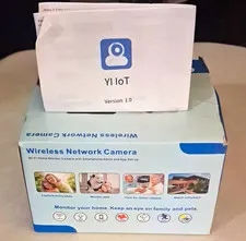 YI IoT CB101 2-Pack 1080p Indoor Wi-Fi IP Cameras Pan/Tilt Night Vision White