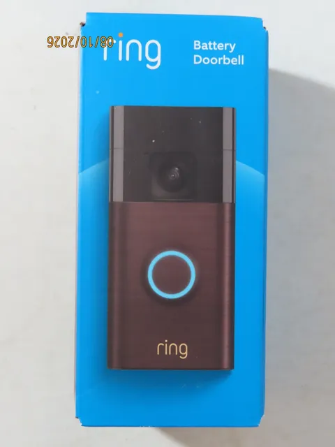 Ring Battery Doorbell Wireless Two-Way Talk Motion Detection Venetian Bronze NIP