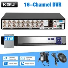 H.265+ 4CH/8CH/16CH DVR Surveillance Recording Equipment 1TB/2TB Storage Options