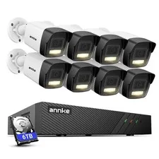 ANNKE 8CH 8MP NVR 3K POE Audio Security Camera System Outdoor Color Night Vision