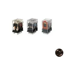 OMRON Mini Power Relay Standard Type 2-Pole Single Contact Plug-in Terminal with