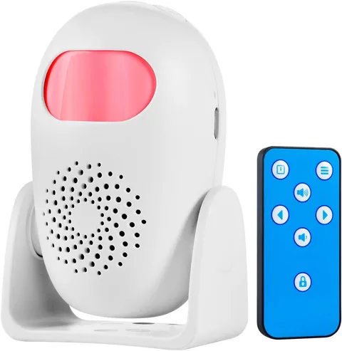 Motion Detector Alarm Indoor Motion Sensor Alarm with Remote Control 110Db 4 Vol