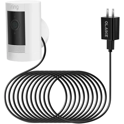 Continuous Charging Solution for Ring Stick Up Cam - 5m Weatherproof Cable