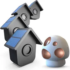 Long Range Solar Driveway Alarm - Wireless Motion Sensor & 4 Sensors Included