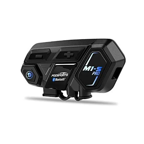 Motorcycle Bluetooth Intercom,  M1S Pro 2000m 8 Riders Group Motorbike Helmet