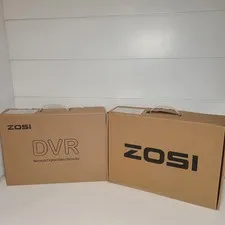 ZOSI DVR Video Surveillance System 1AR-08FN10 US + 4 -4AK-2112b-b-us Cameras NEW