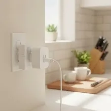 Wireless Motion Sensor Plug Kits,No-Wire Mini PIR Sensor Switch Control Plug ...