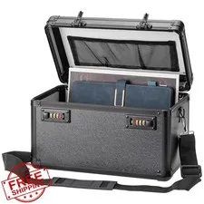 LOCKCURX Lockable Medicine Storage Box, Combination Code, Black
