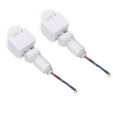 2pcs New PIR Motion Sensor Switch Wall Light Switch -10℃~+40℃ (14℉~104℉)