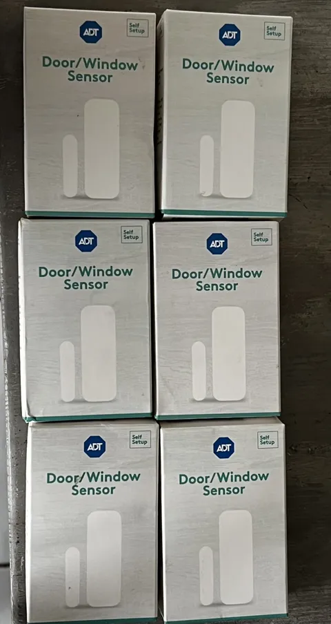 LOT OF 6 ADT Self Setup Door / Window Sensor - White (SSH1R0-29-S) New IN BOXES