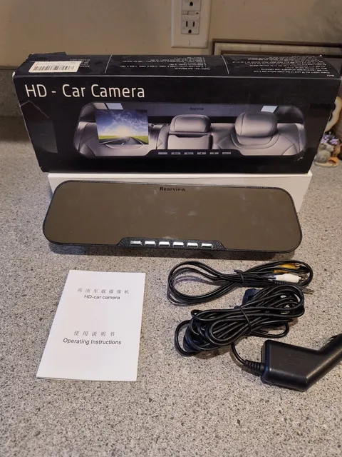 12" Car Camera Recorder Rearview Mirror 