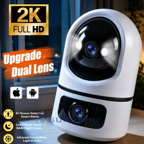 Pan Tilt WiFi Wireless Security Camera Audio AI Human Detect Night Vision 2.4/5G