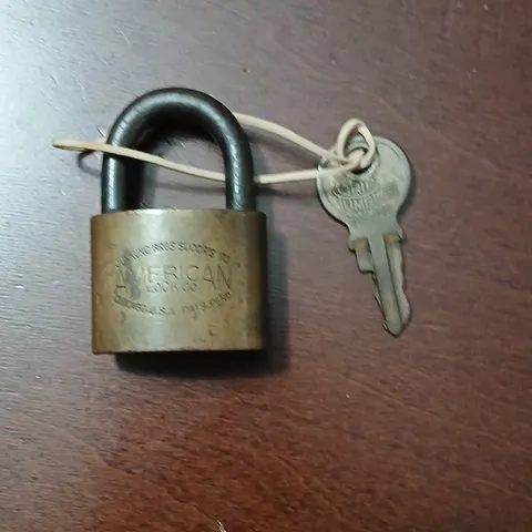 American Lock Company CU54 Brass & Steel Keyed Padlock, Brass Finish, 1 Key