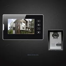 7inch Wired Video Door Intercom System Electric Lock Supported for Home Security