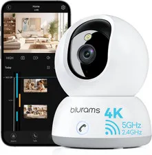 Cameras for Home Security, 2K Pet Camera with Phone App, 360° PTZ Indoor Cameras