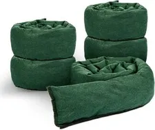 5 Pcs Water Barrier 5 Ft X 6.5 Inch Flood Barriers for Home Reusable Absorbent