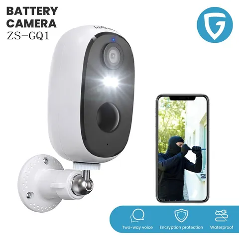 ieGeek 2K Outdoor WiFi Battery Security Camera with Spotlight & Siren Alarm