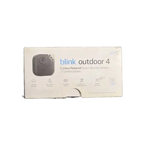 Blink Outdoor 4 Smart Security Camera Battery Powered Wireless Alexa NEW