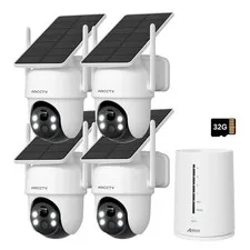 ARCCTV 4MP Wireless Security Camera System Solar Powered Outdoor WIFI 360° View