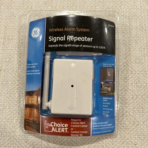 GE Wireless Alarm System Signal Repeater Expands Signal 150' 45138  Choice Alert