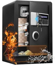 Extra Large Fireproof Waterproof Safe with Dual Lock & Removable Shelf