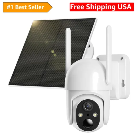 2K 4G LTE Cellular Security Camera - Live View, Night Vision, SIM Included
