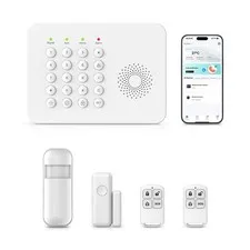 Home System with WiFi/4G App Alerts Alarm System,Door Window Alarms Sensors,M...