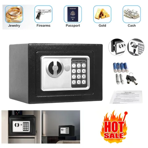 Digital Electronic Safe Box Keypad Lock Security Home Office Cash Jewelry Gun US