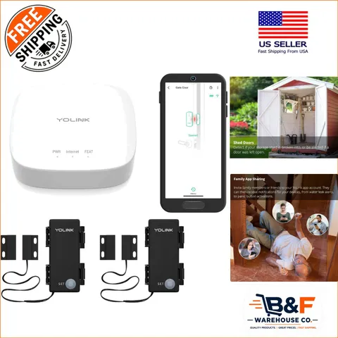 Secure Your Home: Wireless LoRa Contact Sensor Starter Kit with Alerts & Hub