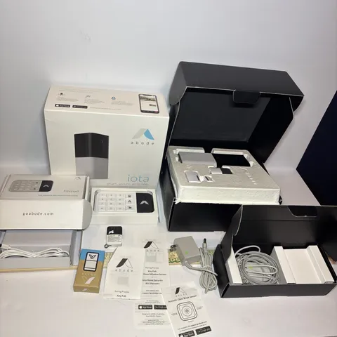 Abode Iota All-in-one Home Security Kit - Keypad Window Sensor Gateway Key Fob