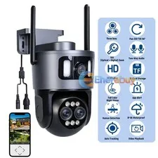 360° Dual View Smart Camera 10X Zoom 5G &2.4G IP Security Camera System Outdoor