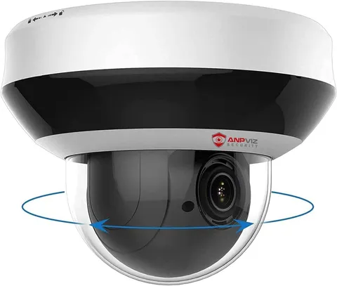 Anpviz 4MP PoE PTZ IP Camera, Dome Wired Security 1 Count (Pack of 1)