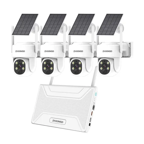 PTZ Security Cameras Wireless Outdoor Solar Powered, Pan Tilt 360 View 10 CH ...