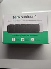 BRAND NEW BLINK Outdoor 4 (4th Gen) 5-Camera Security System w/ Sync Module Core